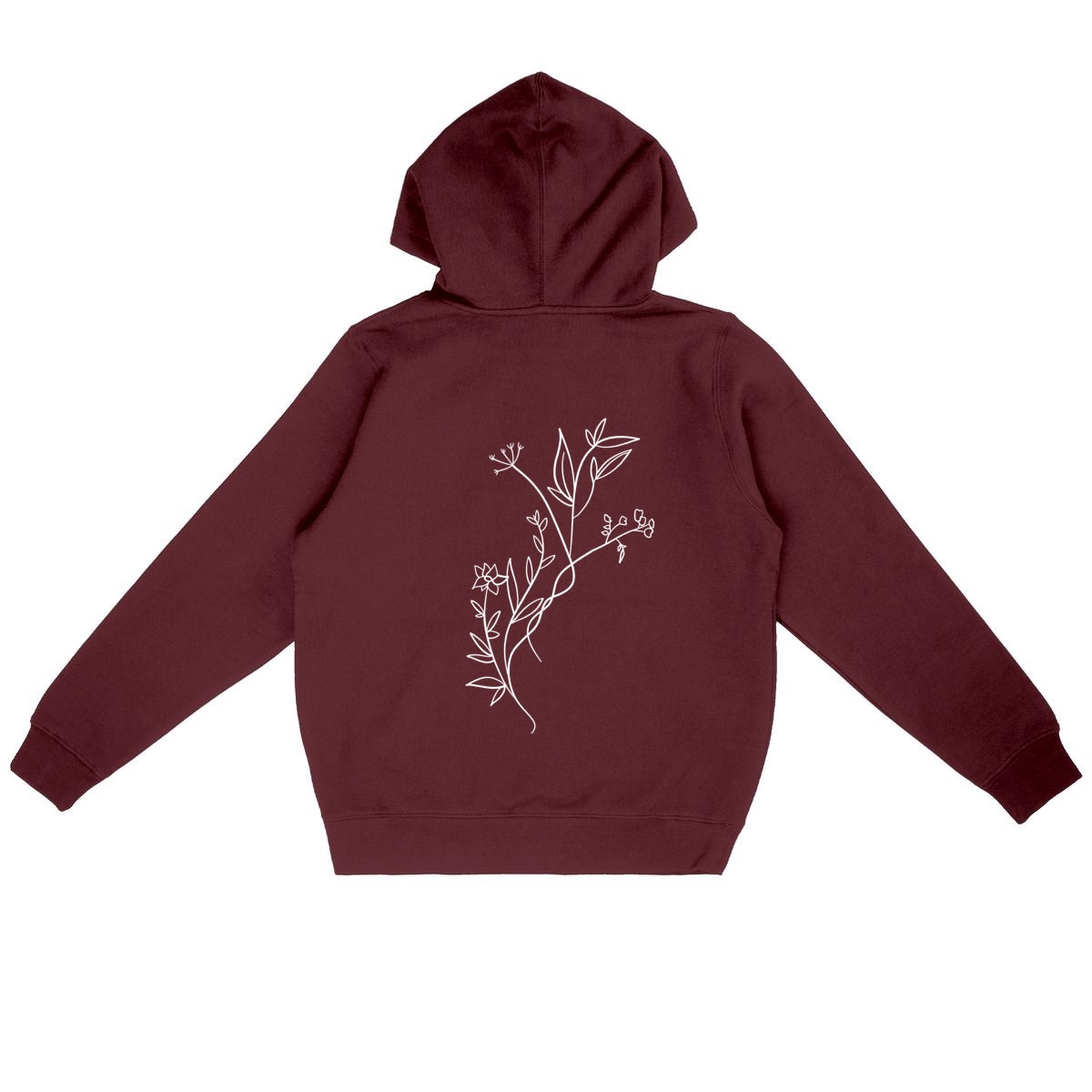 Pull Linda fleuri - dos_bordeaux