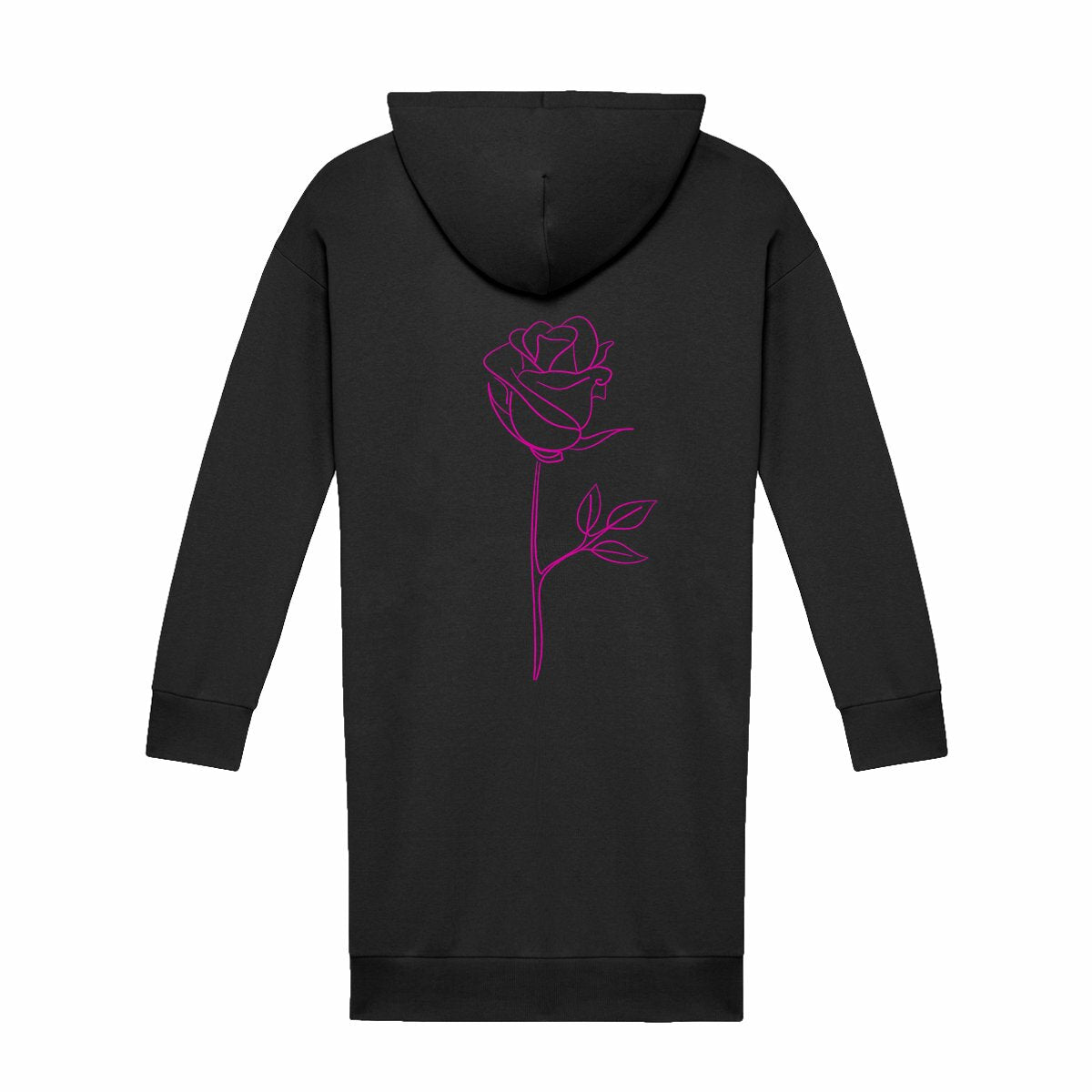 Robe sweat femme - dos_noir