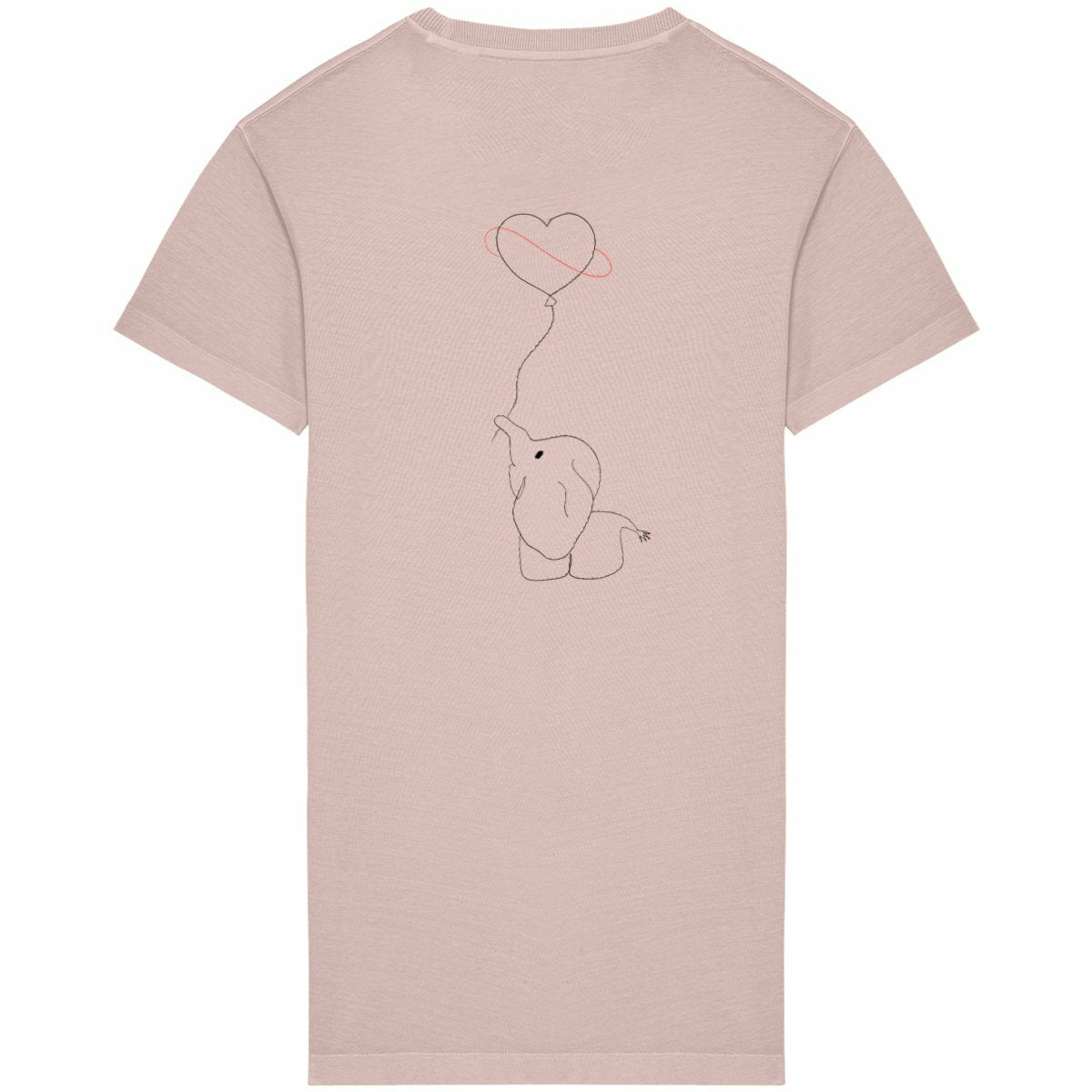 Robe tee shirt éléphant  - dos_petalrose