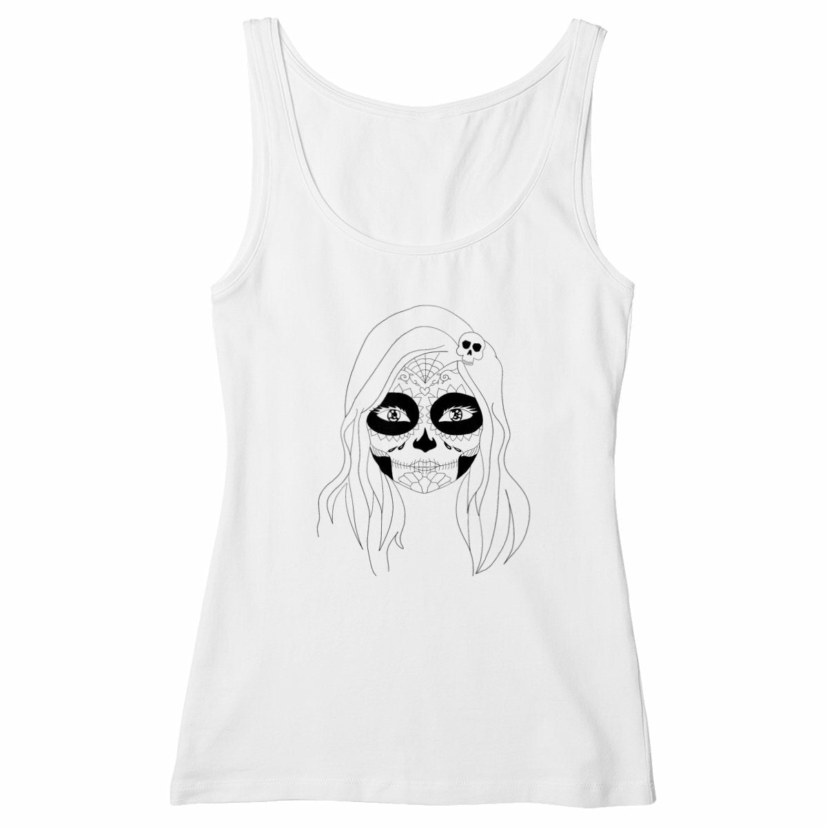 Débardeurs santa muerte - face_blanc