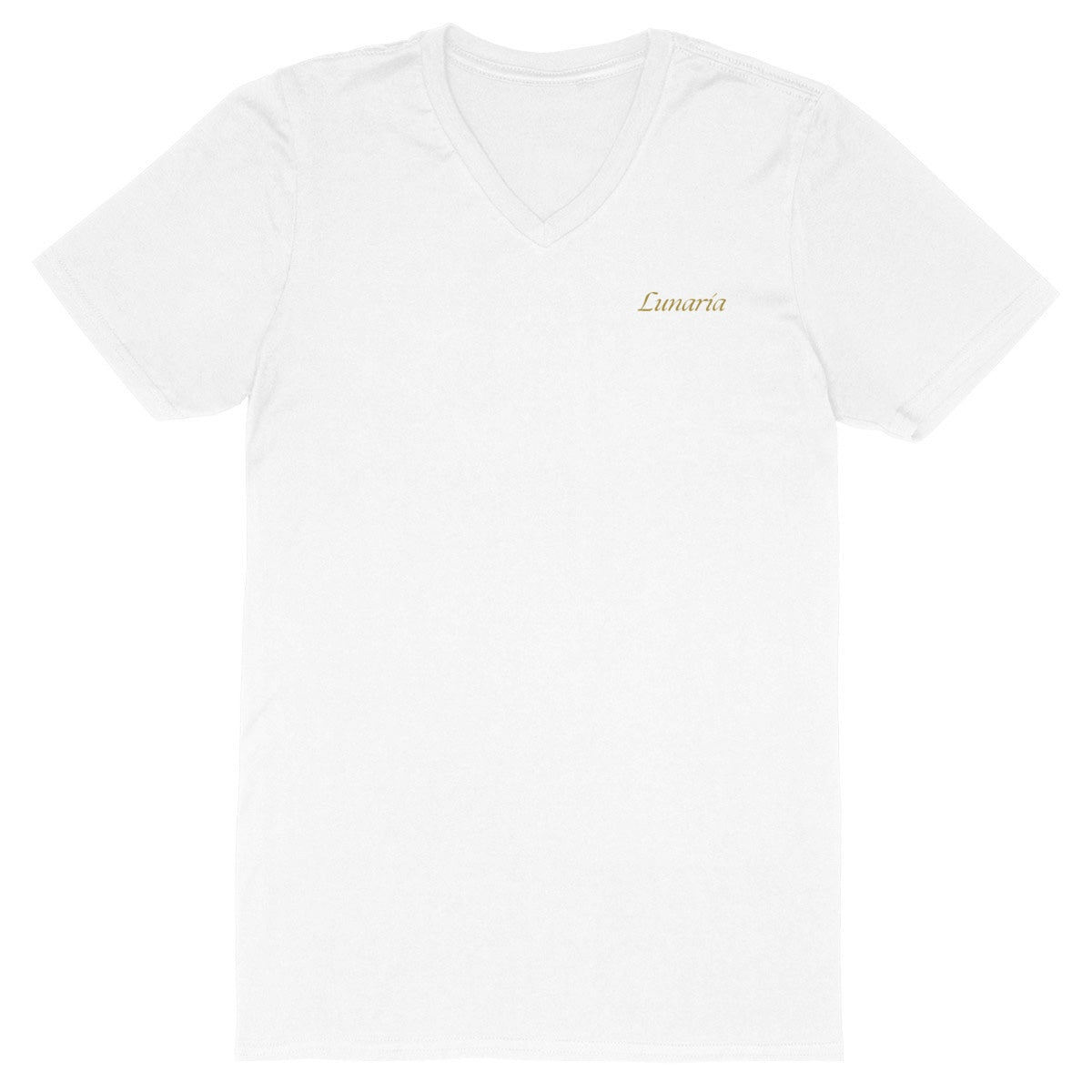 T-shirt homme col V lunaria - face_blanc