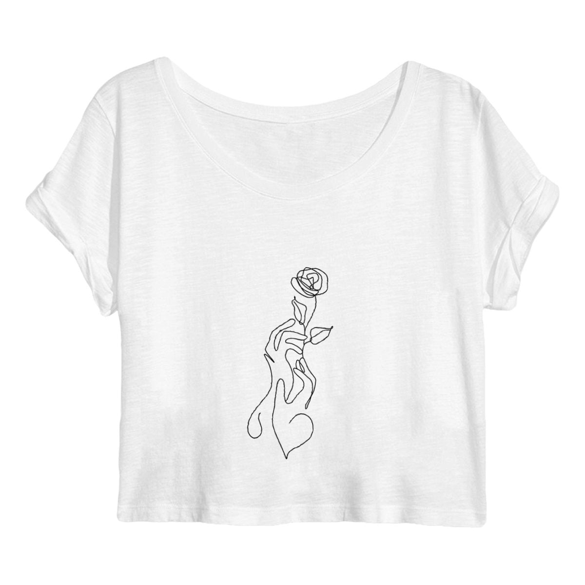 Croc top fleuri - face_blanc