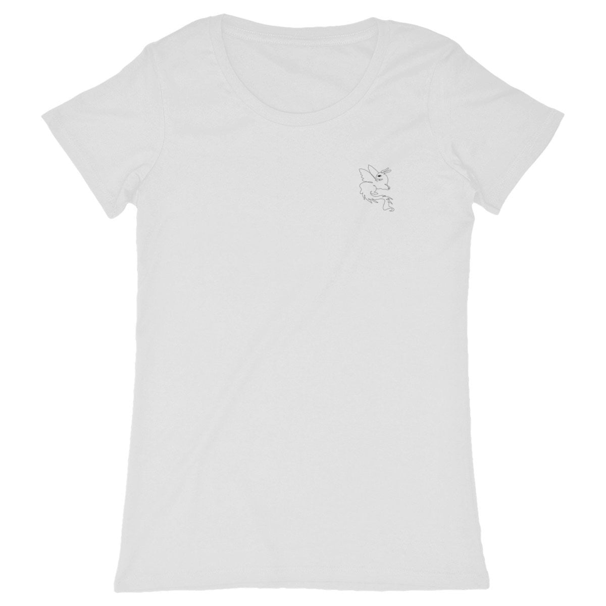 TEE short dragon  - face_blanc