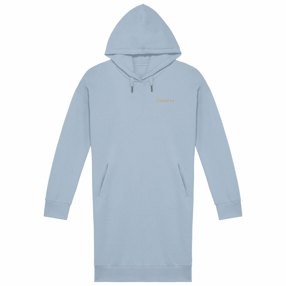 Robe sweat femme lunaria - face_bleu