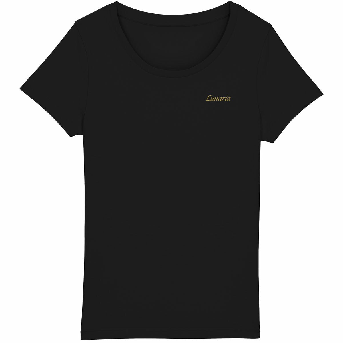 T-shirt femme léger lunaria - face_noir