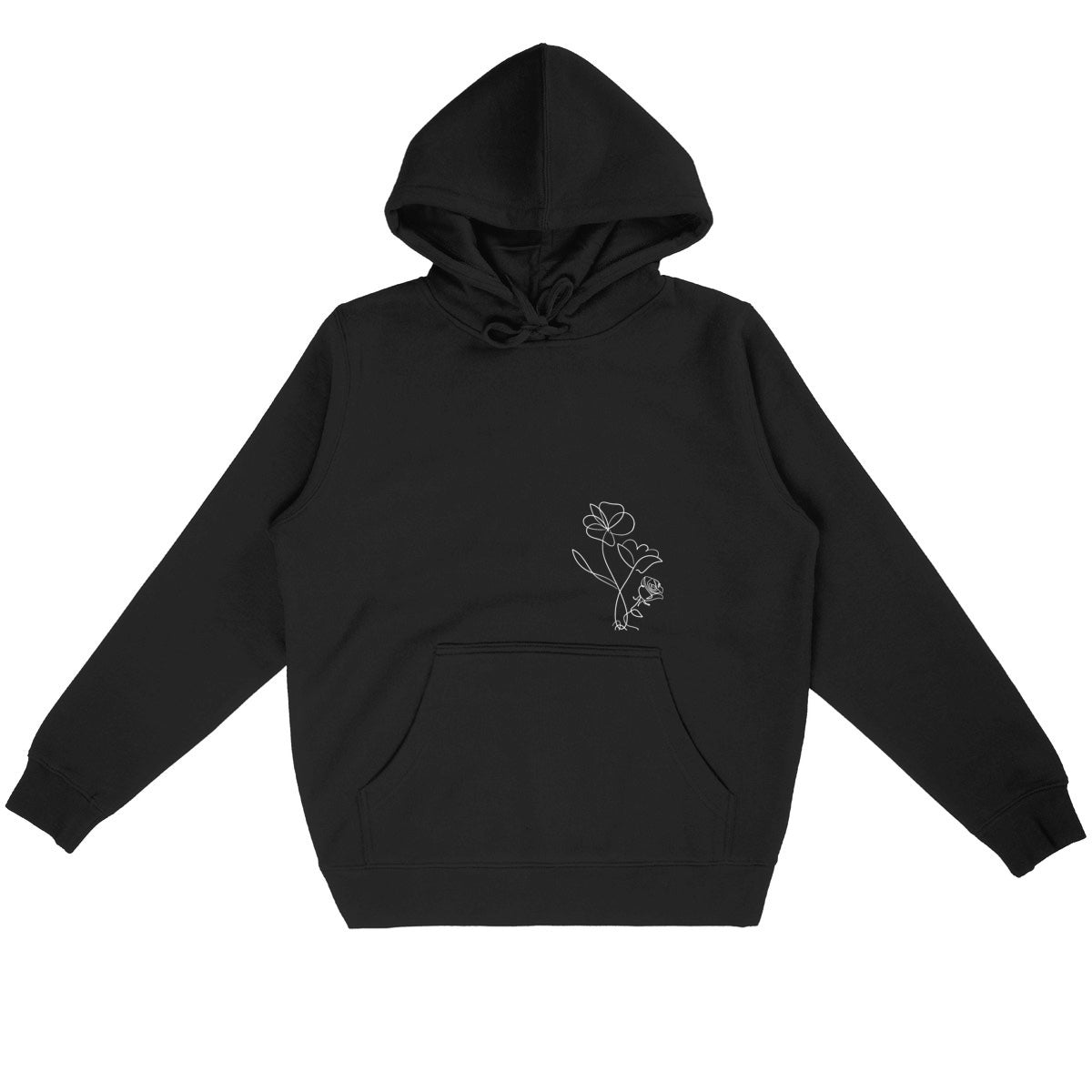 Pull linéa fleuri  - face_noir