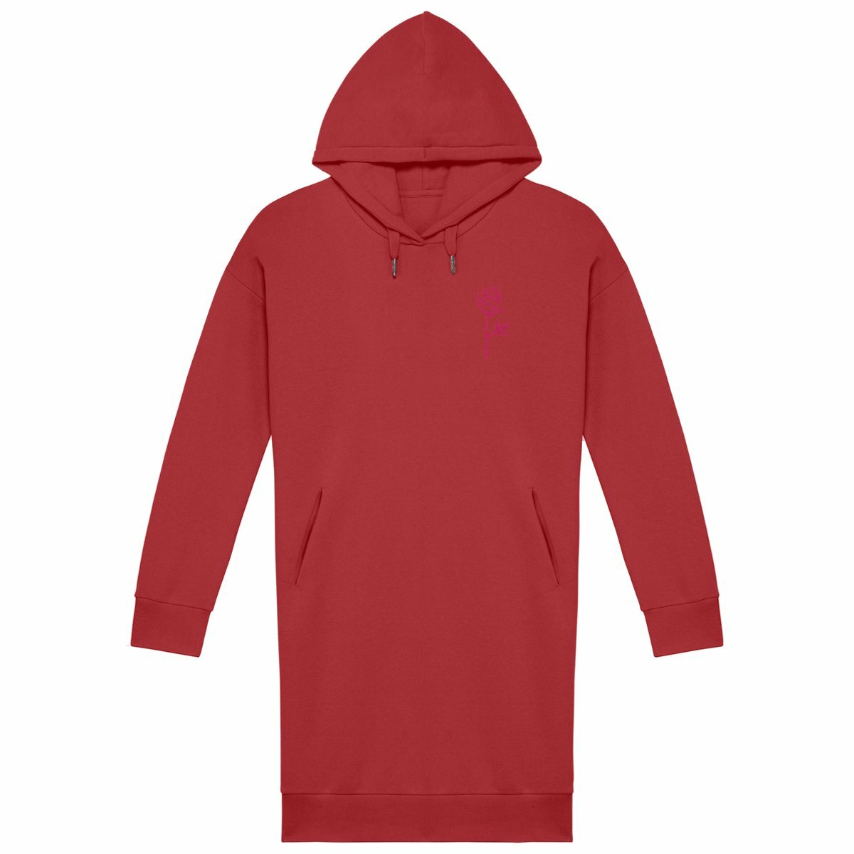 Robe sweat femme - face_rouge