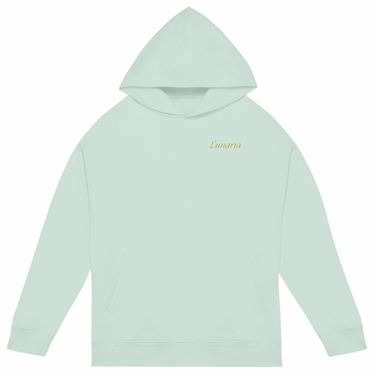 Sweat à capuche unisexe oversize lunaria - face_vert