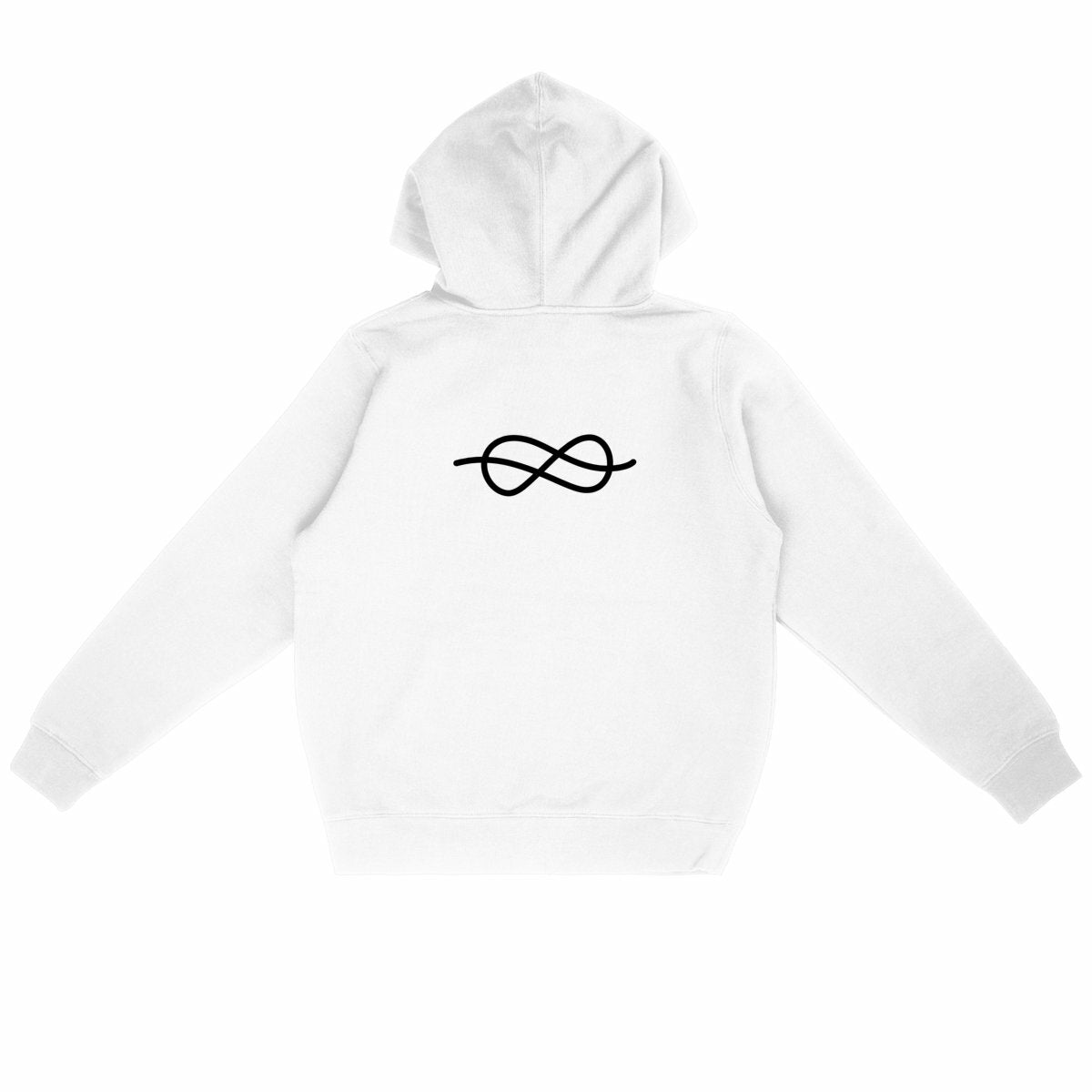 Sweat à capuche léger unisexe lunaria - dos_blanc