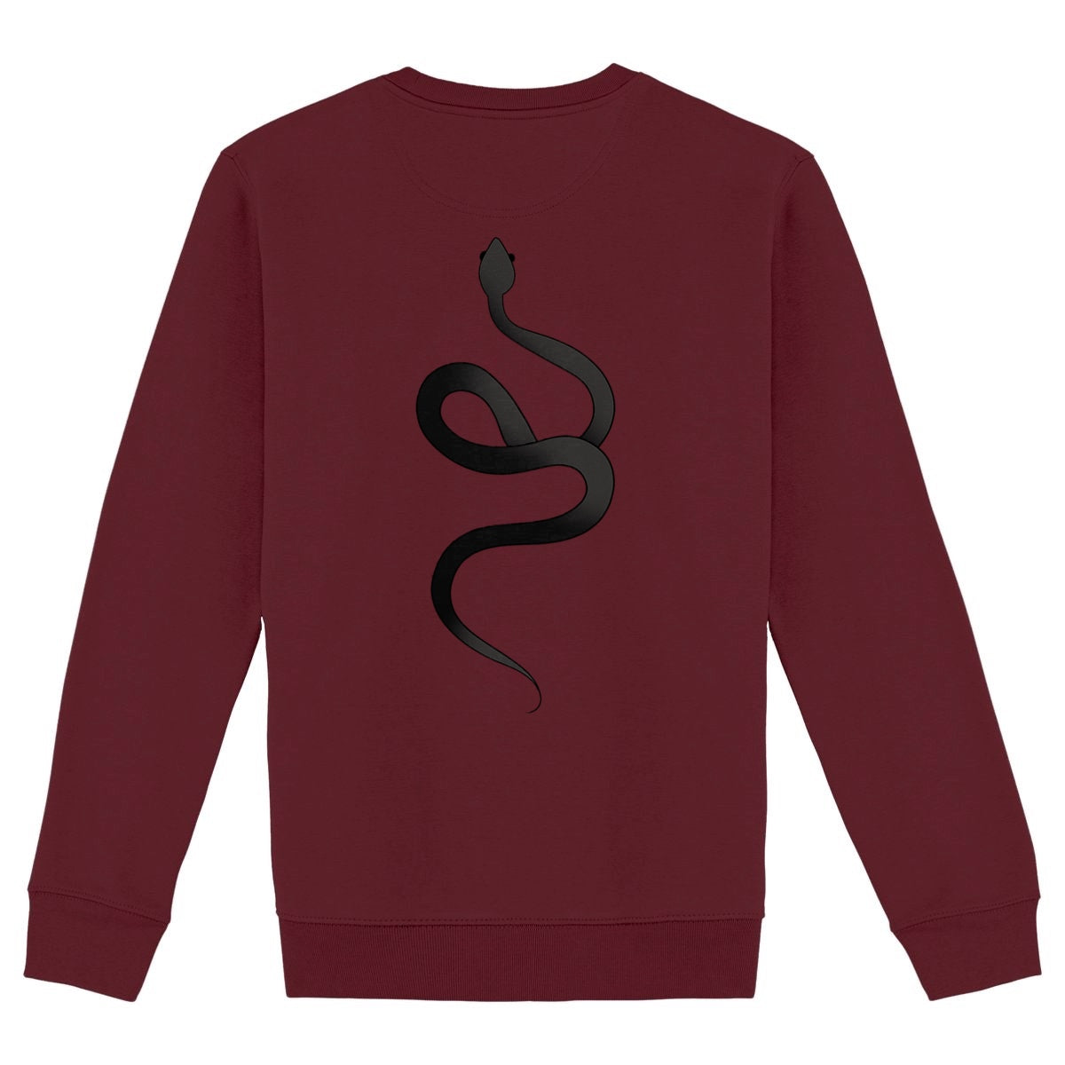 Sweat shirt épais unisexe serpent - dos_bordeaux