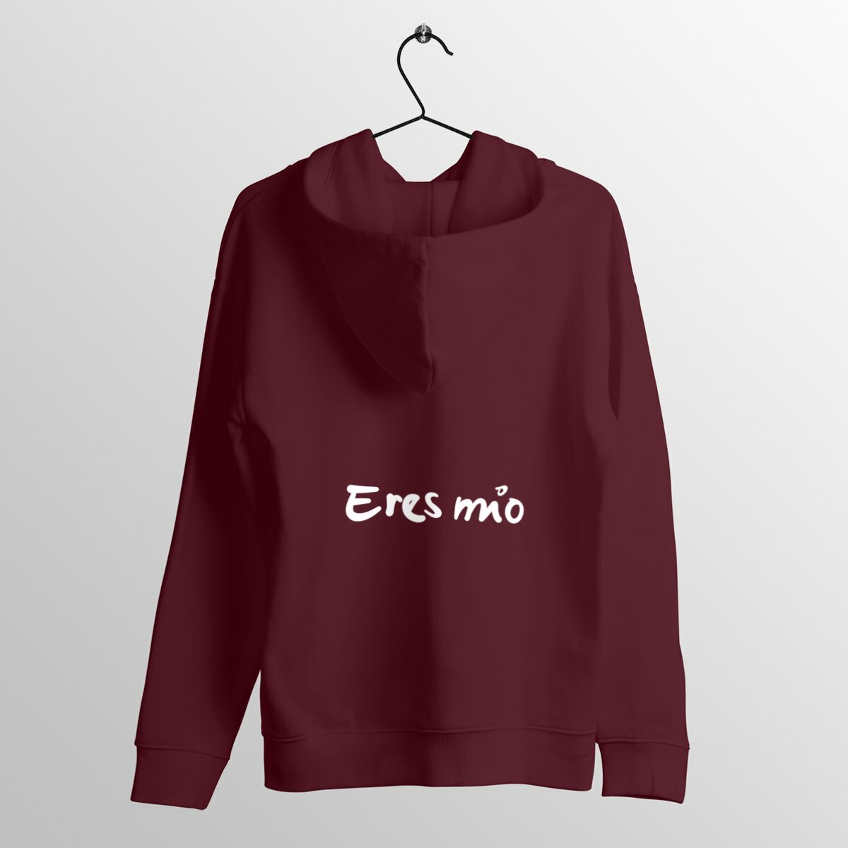 Sweat à capuche épais unisexe eres mio  - dos_bordeaux