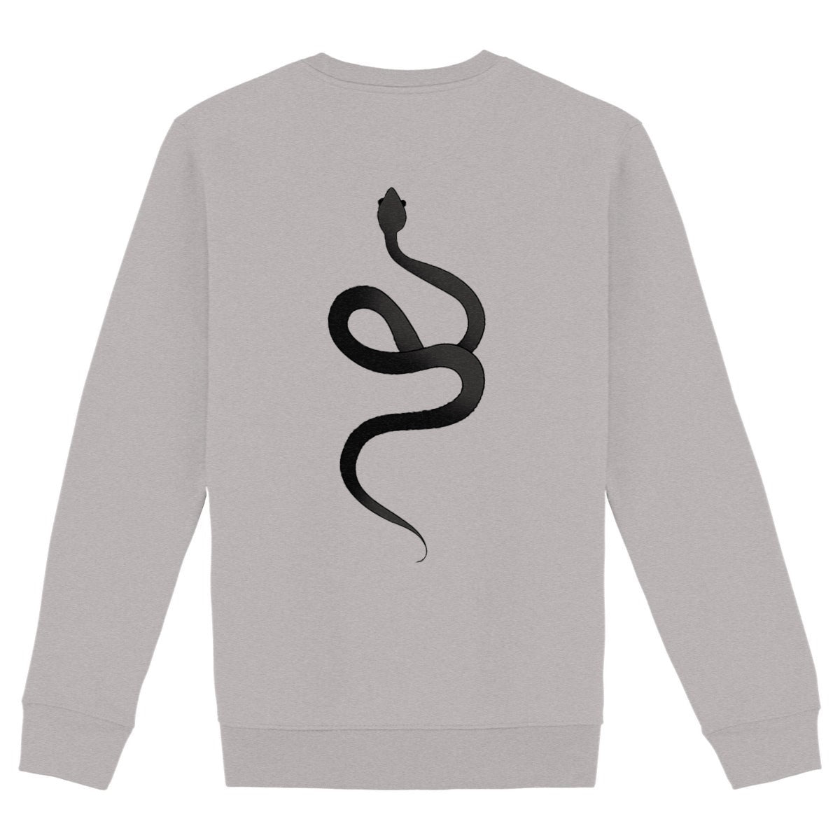 Sweat shirt épais unisexe serpent - dos_gris