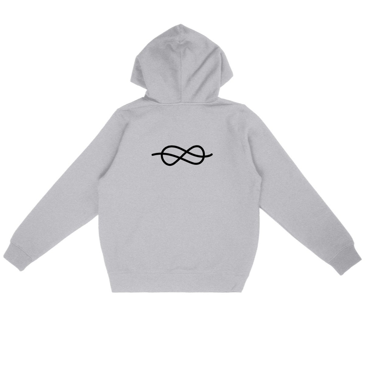 Sweat à capuche léger unisexe lunaria - dos_gris