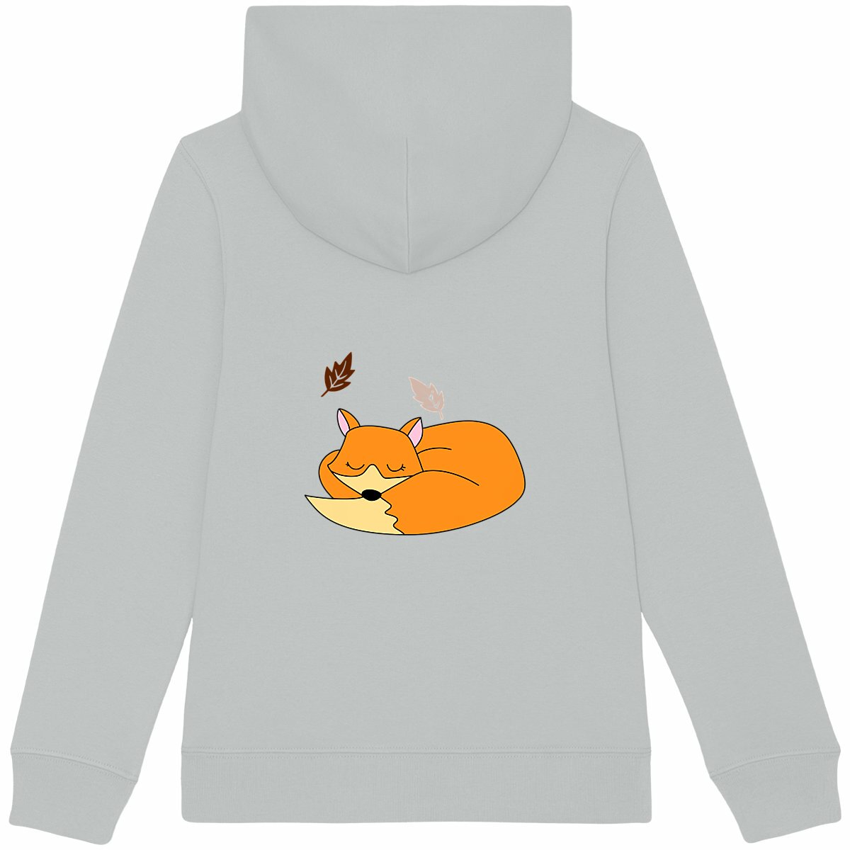 Sweat à capuche épais enfant lunaria - dos_gris