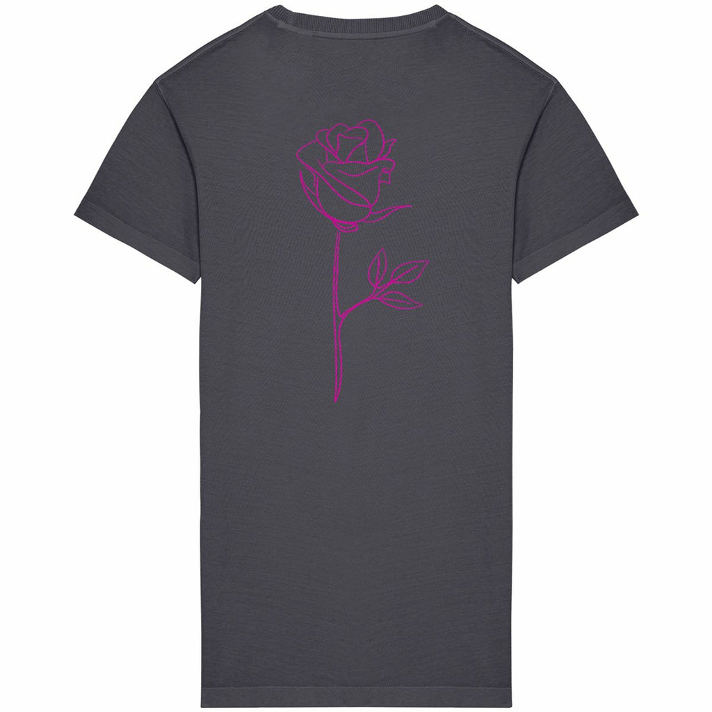 Robe T shirt rose - dos_grisanthracite