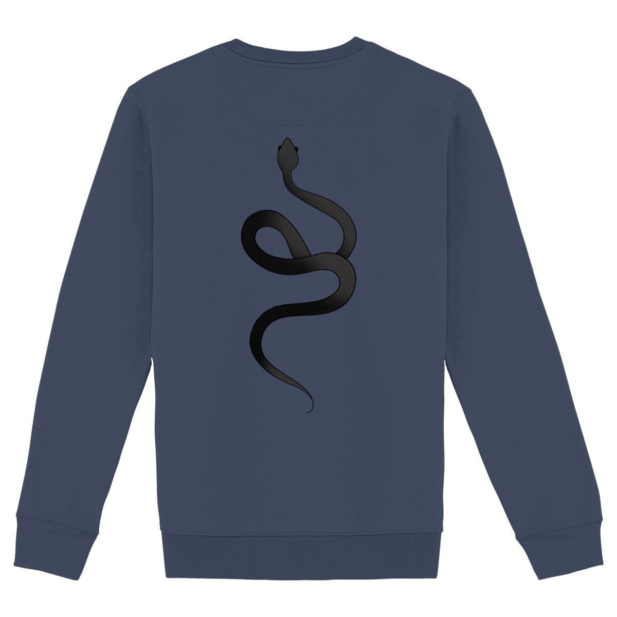 Sweat shirt épais unisexe serpent - dos_marine