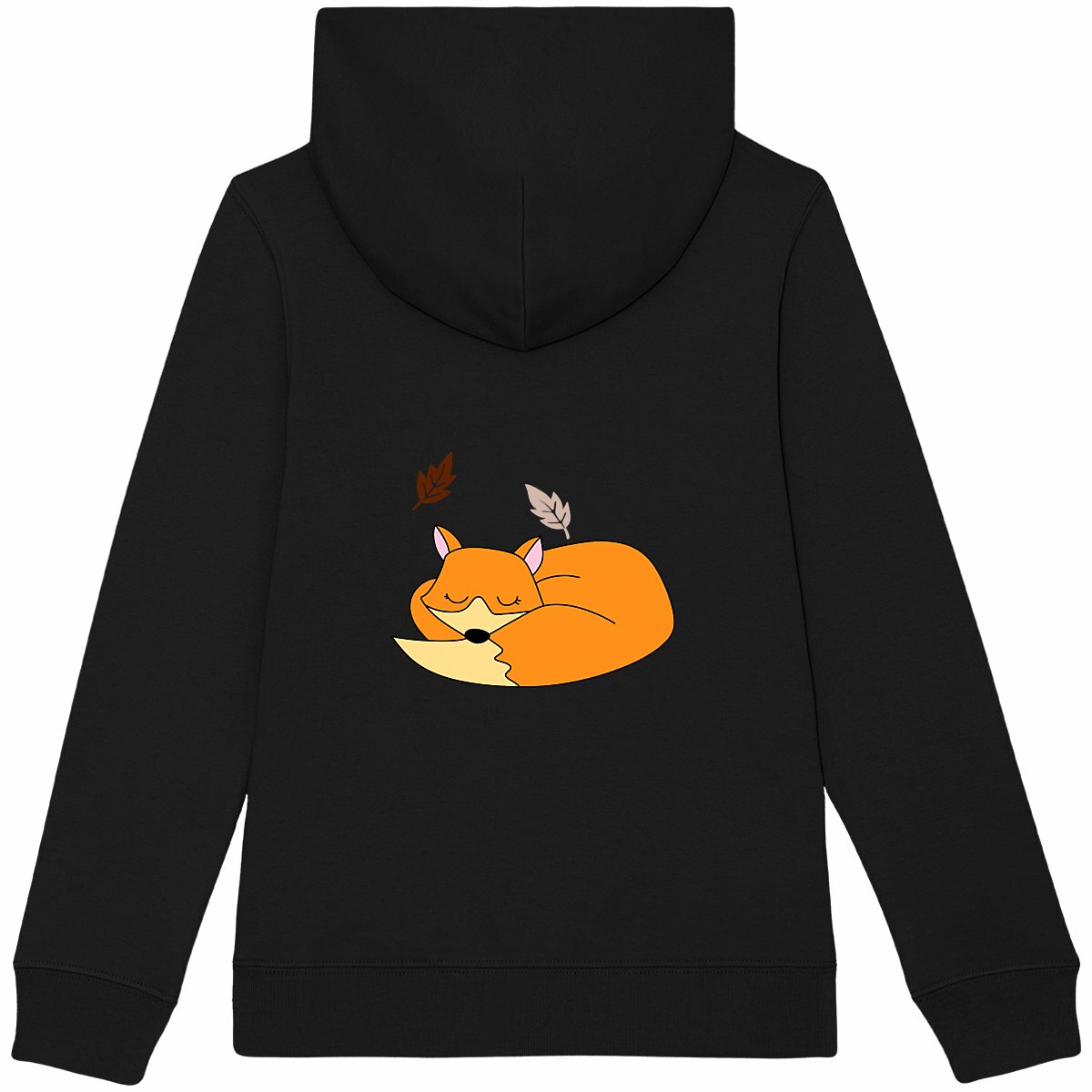 Sweat à capuche épais enfant lunaria - dos_noir