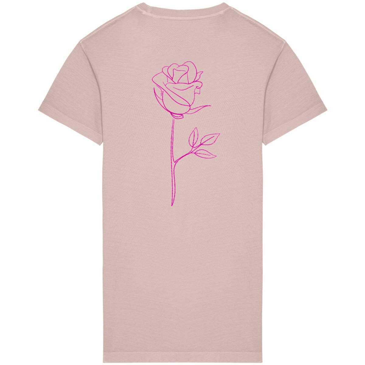 Robe T shirt rose - dos_petalrose