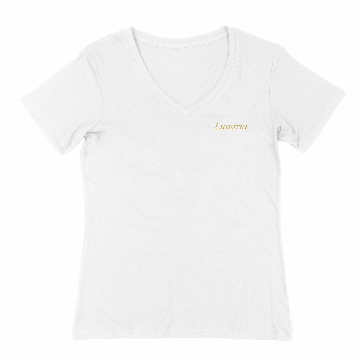 T-shirt femme col v - face_2