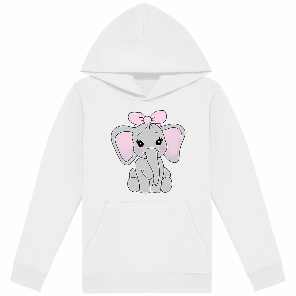Sweat-shirt léger enfant éléphant  - face_blanc