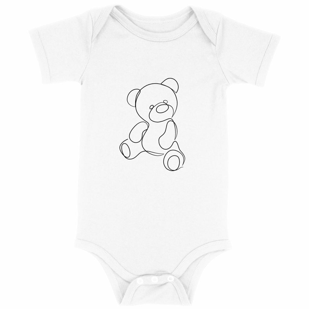 Body bébé ourson - face_blanc