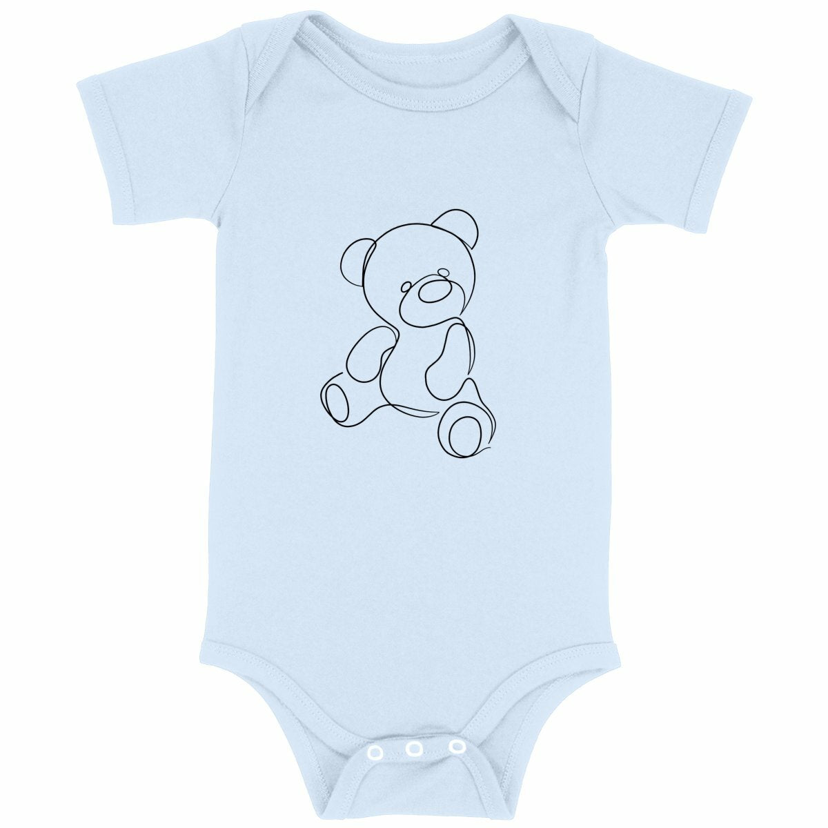 Body bébé ourson - face_bleu