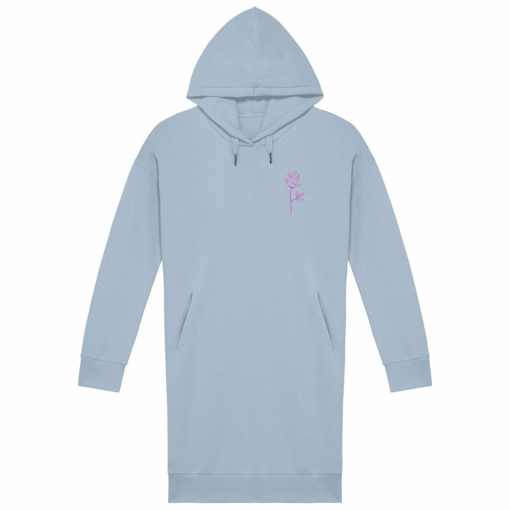 Robe sweat femme - face_bleu