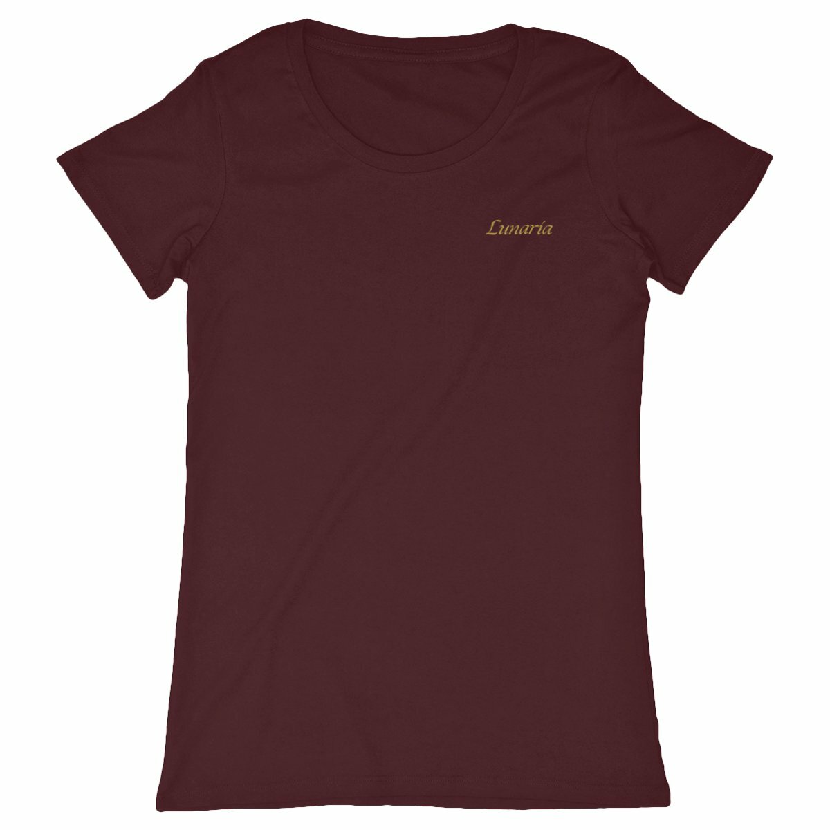 T-shirt femme lunaria - face_bordeaux