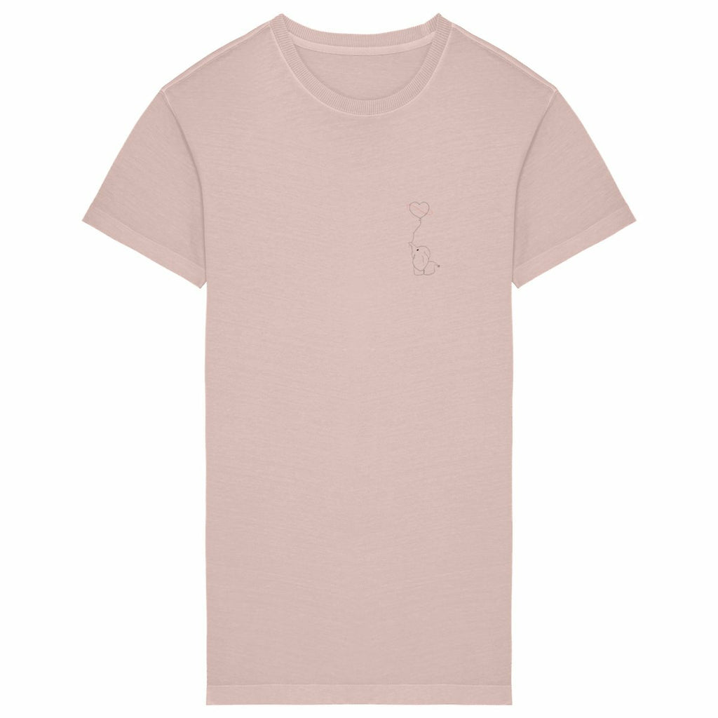 Robe tee shirt éléphant  - face_petalrose