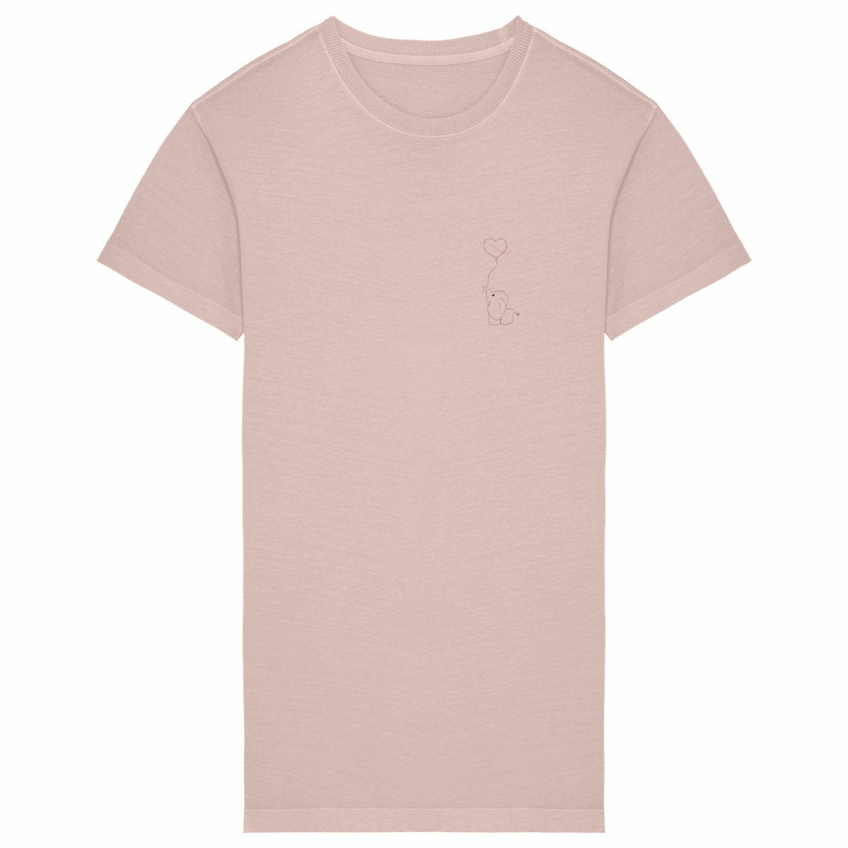 Robe tee shirt éléphant  - face_petalrose